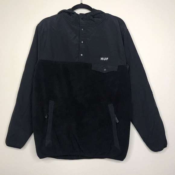 HUF Other - HUF Tolfino black tech fleece hoodie sweater
